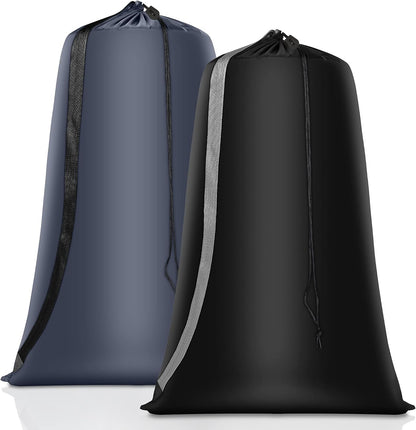 Coomee Heavy Duty Laundry Bag, 2 Pack XL Nylon Laundry Bags with Straps
