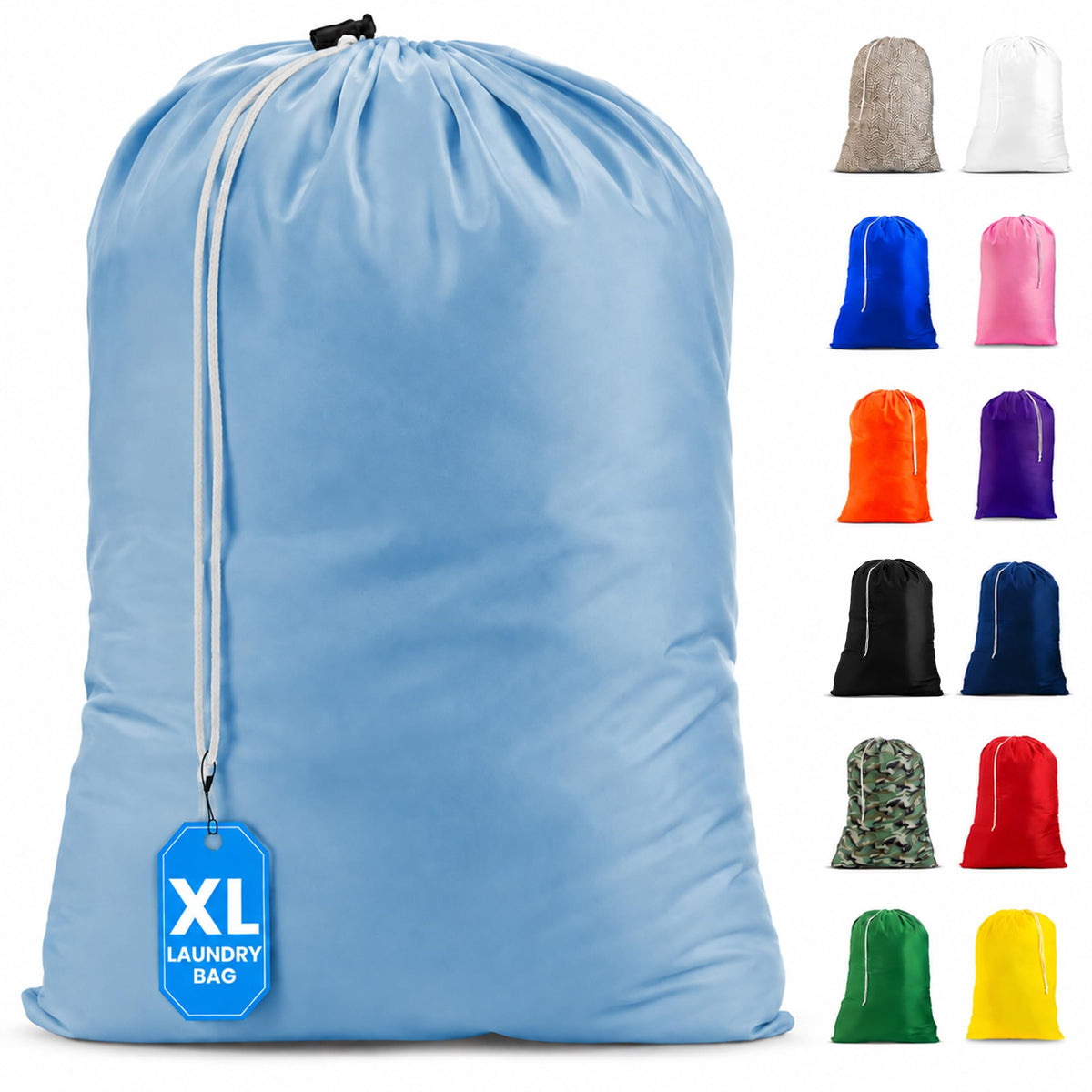 Handy Laundry XL Nylon Laundry Bag 30"x40", 60 lb Capacity, Leopard