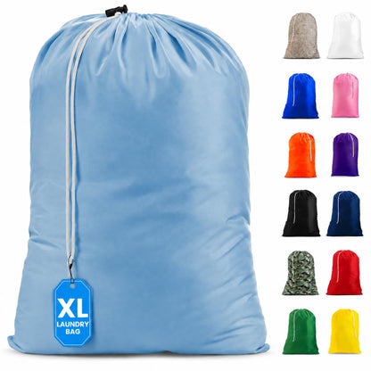 Extra Large Laundry Bag 30 x 40 - Heavy Duty Nylon, Locking Drawstring