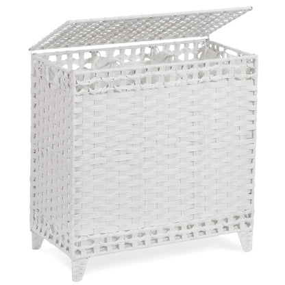 Laundry Hamper with 3 Removable Liner Bags, 132L Laundry Sorter with Lid