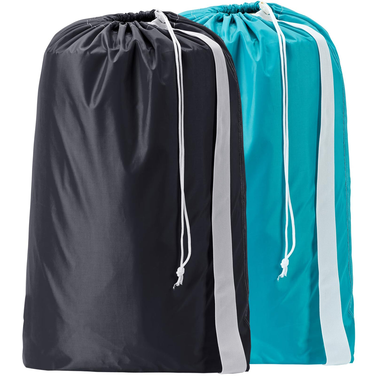 HOMEST 2pack XL Laundry Bag with Strap, Clothes Organizer for Dorm & Travel