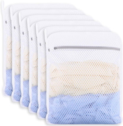 6-Pack Durable Honeycomb Mesh Laundry Bags for Delicates, 12 x 16 Inches