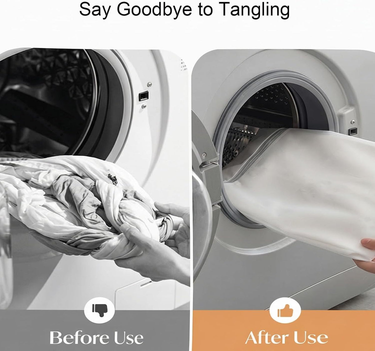 4 Pcs Mesh Laundry Bags for Delicates (2 Large +2 Medium)