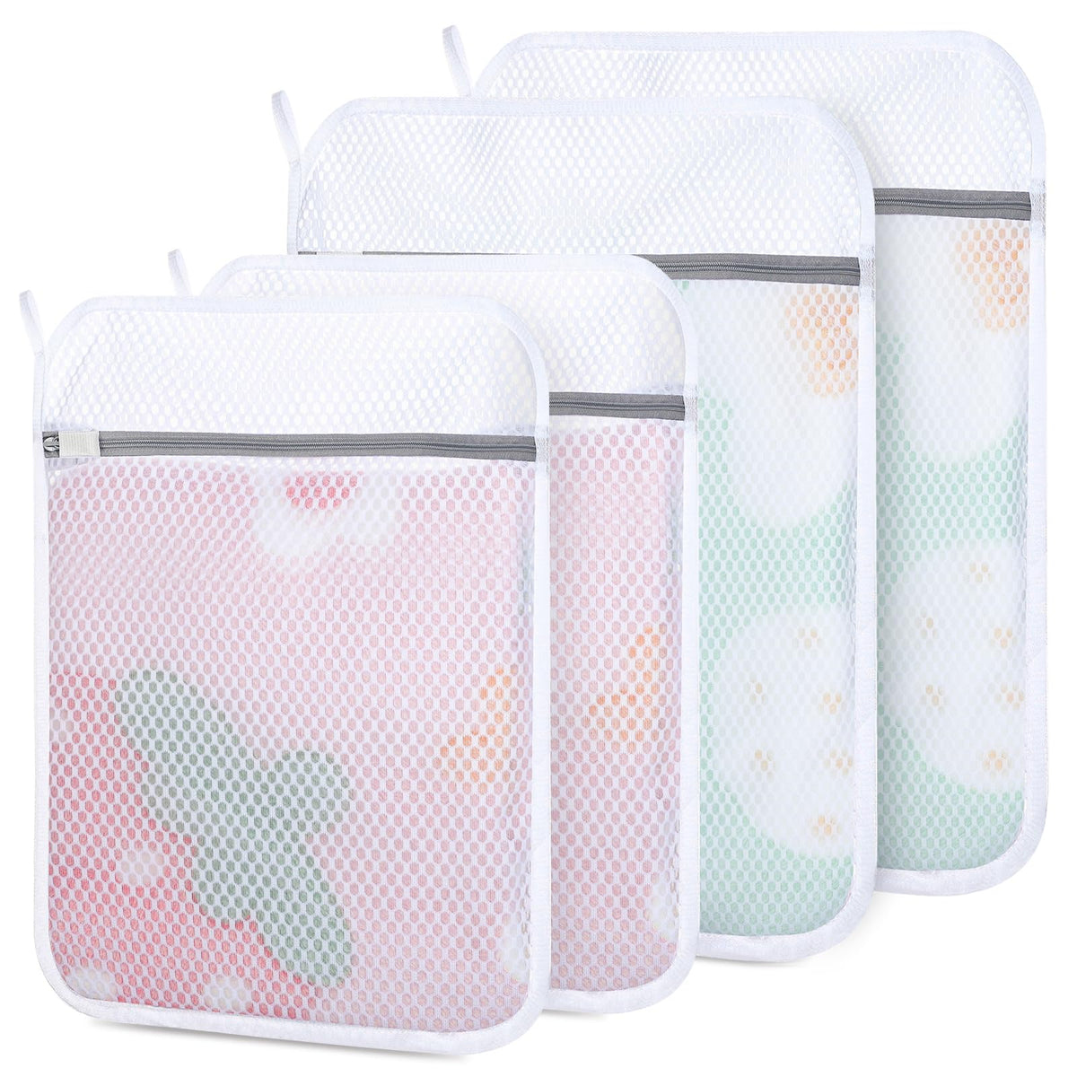 6-Pack Durable Honeycomb Mesh Laundry Bags for Delicates, 12 x 16 Inches