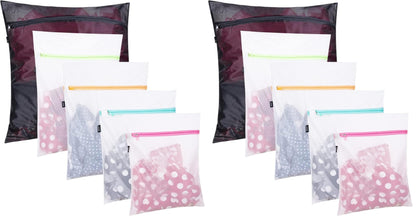BAGAIL Laundry Bags Mesh Wash Bag for Intimates Lingerie and Delicates,6Pcs(3L,3M)