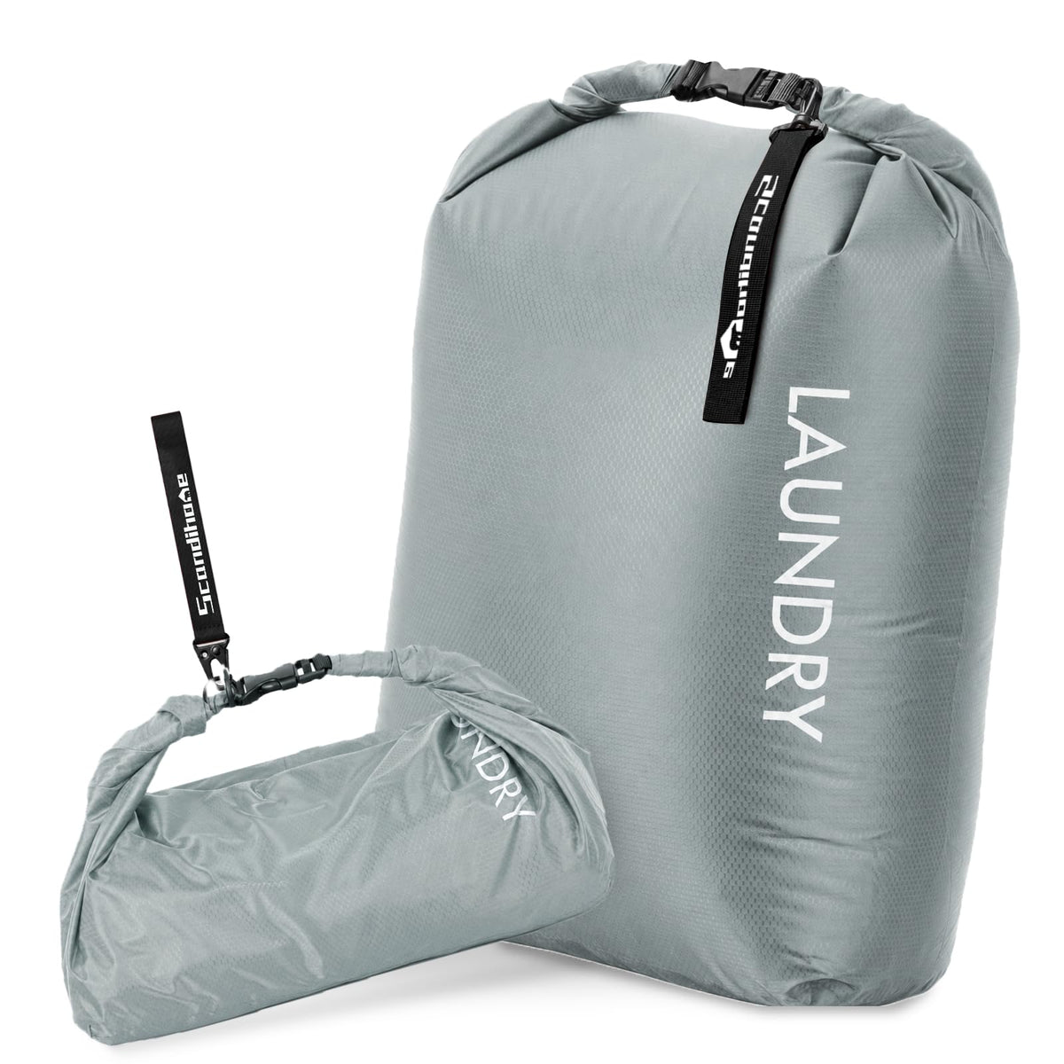 Compression Travel Laundry Bag for Dirty Clothes, Pump-Free Laundry Bag