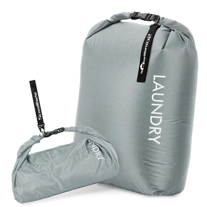 Compression Travel Laundry Bag for Dirty Clothes, Pump-Free Laundry Bag