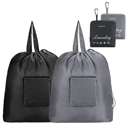 GOGOODA Travel Laundry Bags with Drawstring Closure XL Large with Handle
