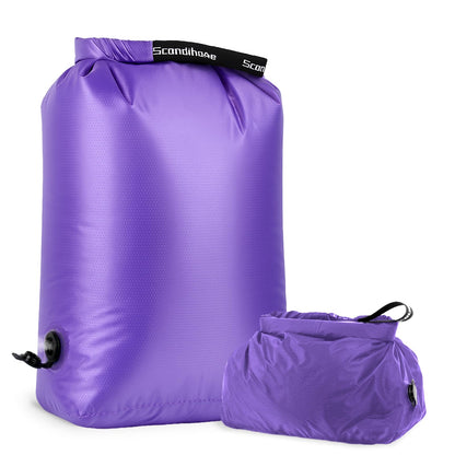 Compression Travel Laundry Bag for Dirty Clothes, Pump-Free Laundry Bag