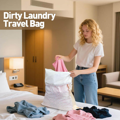 Laundry Bag Backpack for Dorm & Travel, 29 x 18" Large Dirty Bag
