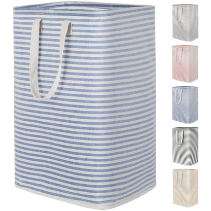 Lifewit 80L Large Laundry Baskets, Laundry Hampers Bags, 2 Pack, Grey&Blue