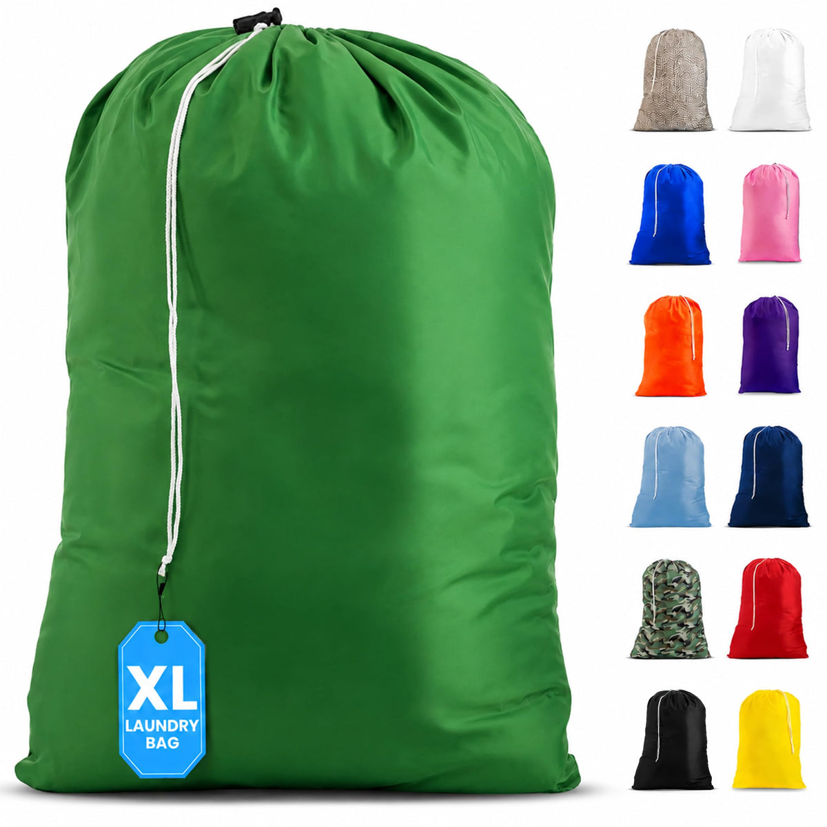 Handy Laundry XL Nylon Laundry Bag 30"x40", 60 lb Capacity, Leopard
