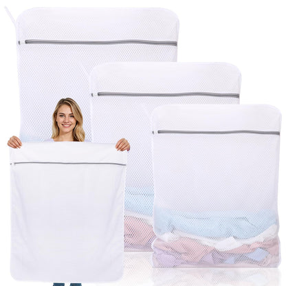 Dntorx 2 Pack XX-Large Mesh Laundry Bags for Delicates, 24 x 32 Inches
