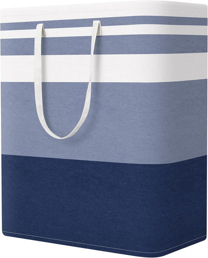 StorageRight Laundry Basket Hamper, 100L Collapsible Clothes Storage, Grey
