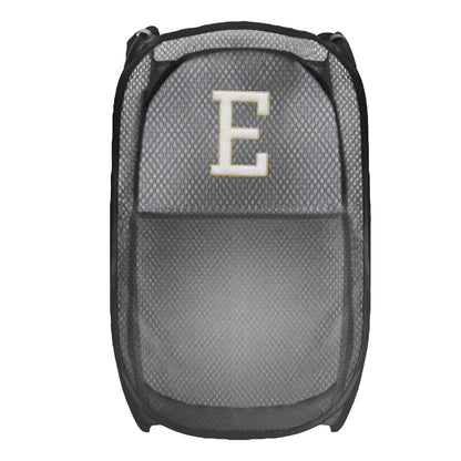 Collapsible Pop Up Laundry Hamper, Extra Large Mesh Foldable Laundry Basket Bag, 28" x 16" x 16", 2 Pack (Black + Blue)