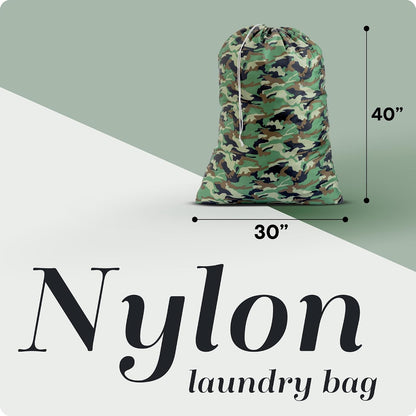 Handy Laundry XL Nylon Laundry Bag 22"x32", Heavy Duty, Camouflage