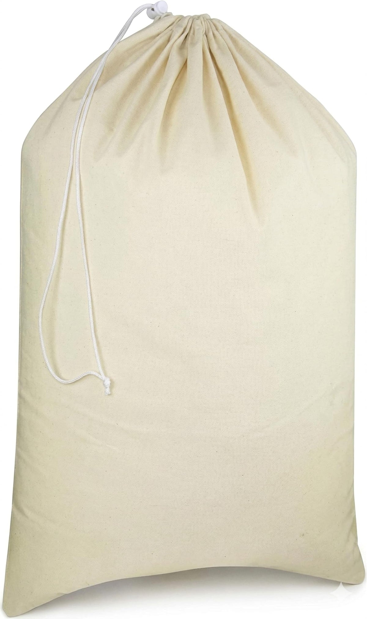 Urban Villa Laundry Bags 2-Pack 28”x36" Extra-Large Cotton Canvas Heavy Duty Washable Durable Travel Laundry Sacks with Drawstring Closure Reusable Hamper Liners for Dirty Clothes Delicates & Lingerie