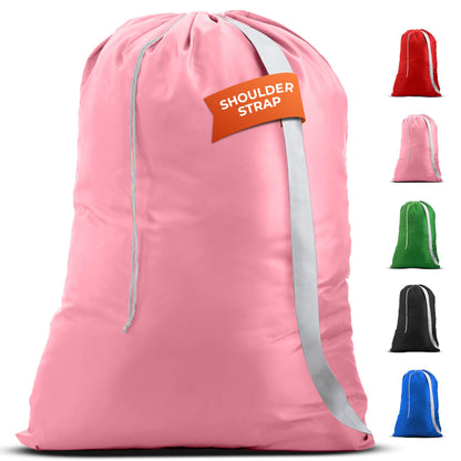 Handy Laundry Bag with Shoulder Strap 30"x40", Extra Large, Black