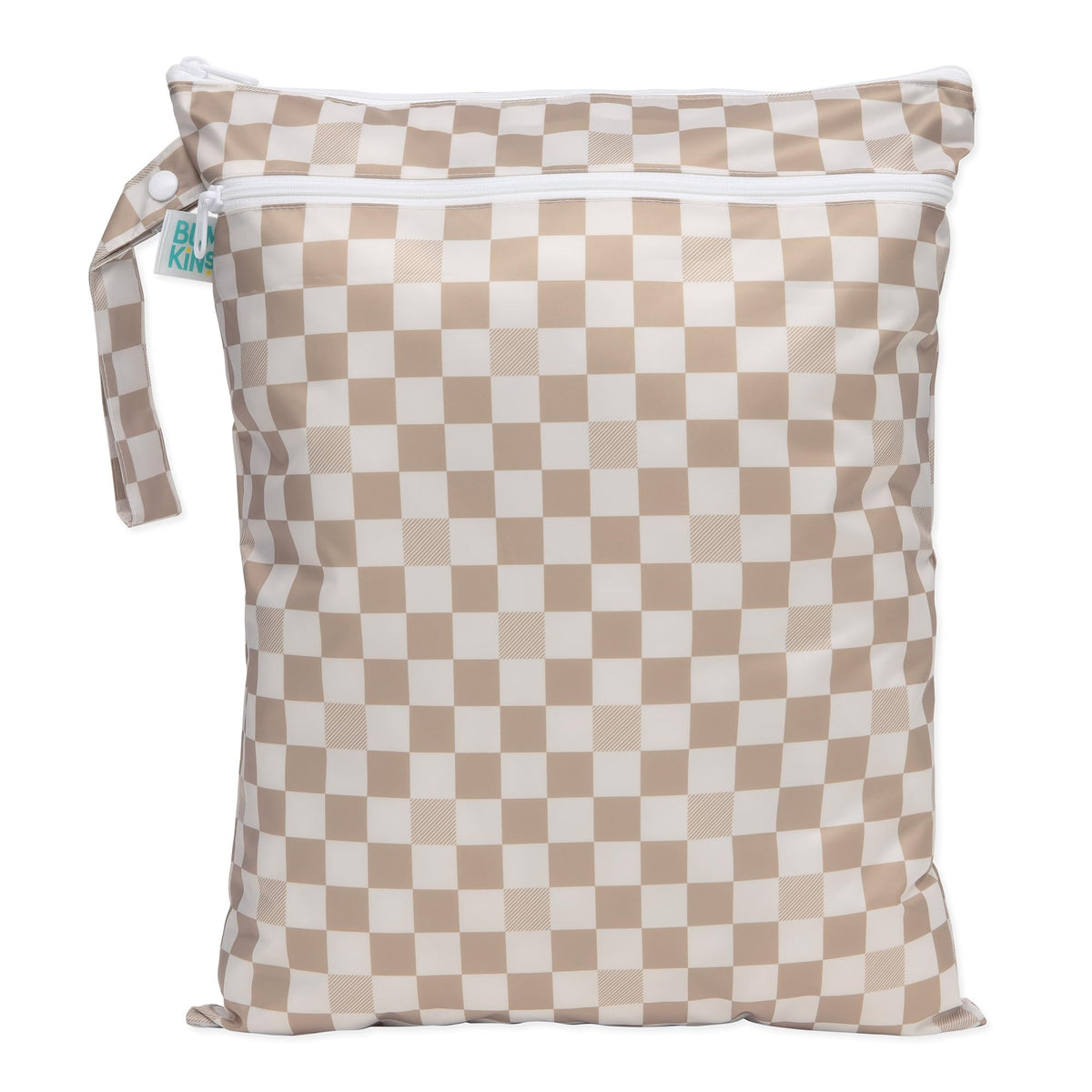 Bumkins Waterproof Hanging Wet Bag Large for Baby, Laundry, Dirty Clothes, Travel, Swim Suit, Cloth Diapers, Pool, Towels, Daycare, Beach, Zip Reusable Bag, Wetdry Vacation Packing, XL Boho Beige