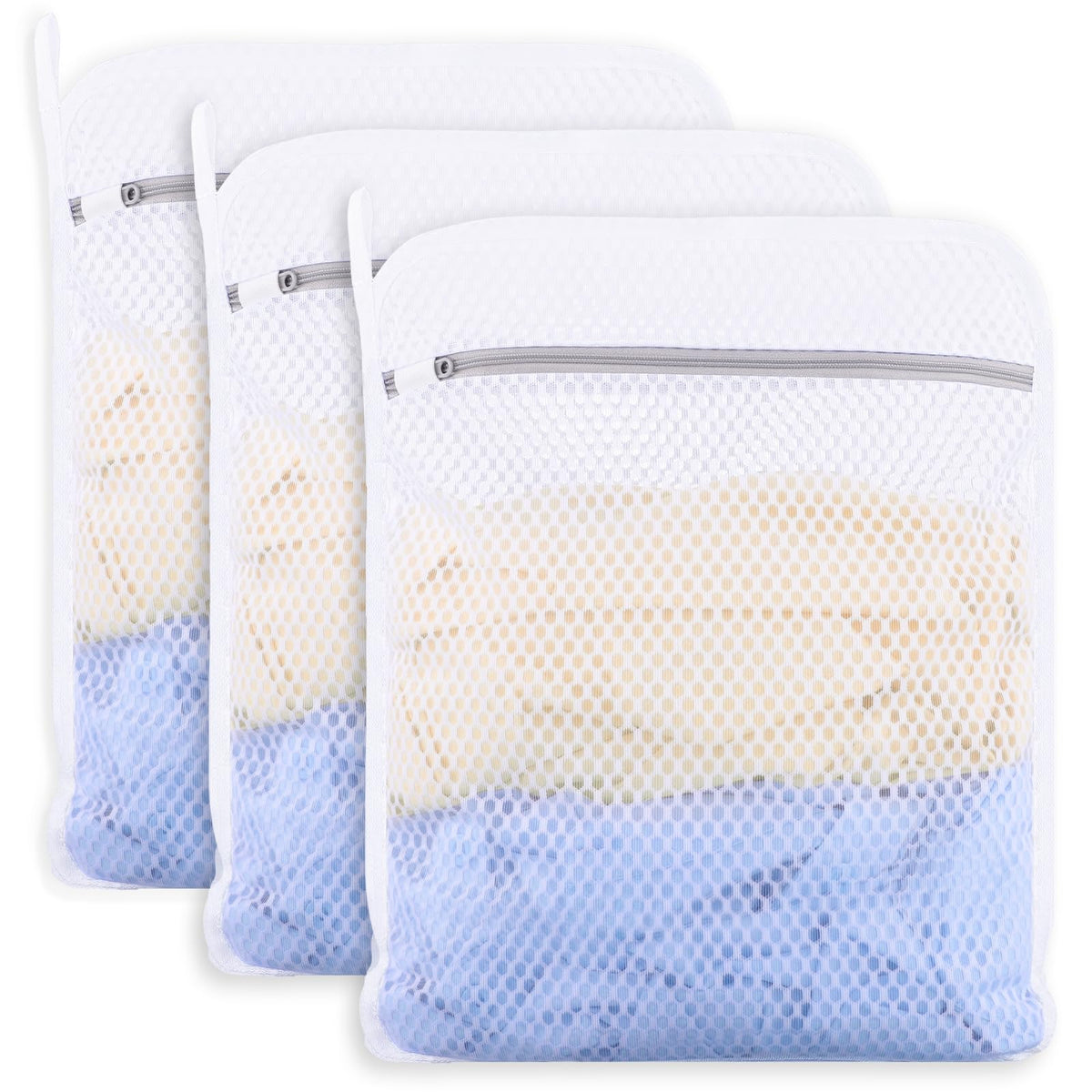6-Pack Durable Honeycomb Mesh Laundry Bags for Delicates, 12 x 16 Inches