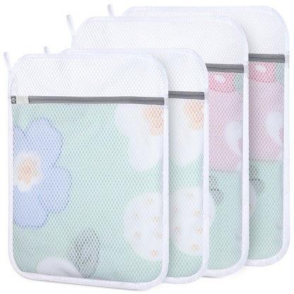 6-Pack Durable Honeycomb Mesh Laundry Bags for Delicates, 12 x 16 Inches