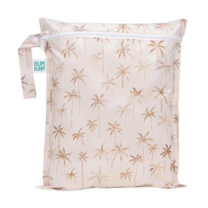 Bumkins Waterproof Hanging Wet Bag Large for Baby, Laundry, Dirty Clothes, Travel, Swim Suit, Cloth Diapers, Pool, Towels, Daycare, Beach, Zip Reusable Bag, Wetdry Vacation Packing, XL Boho Beige