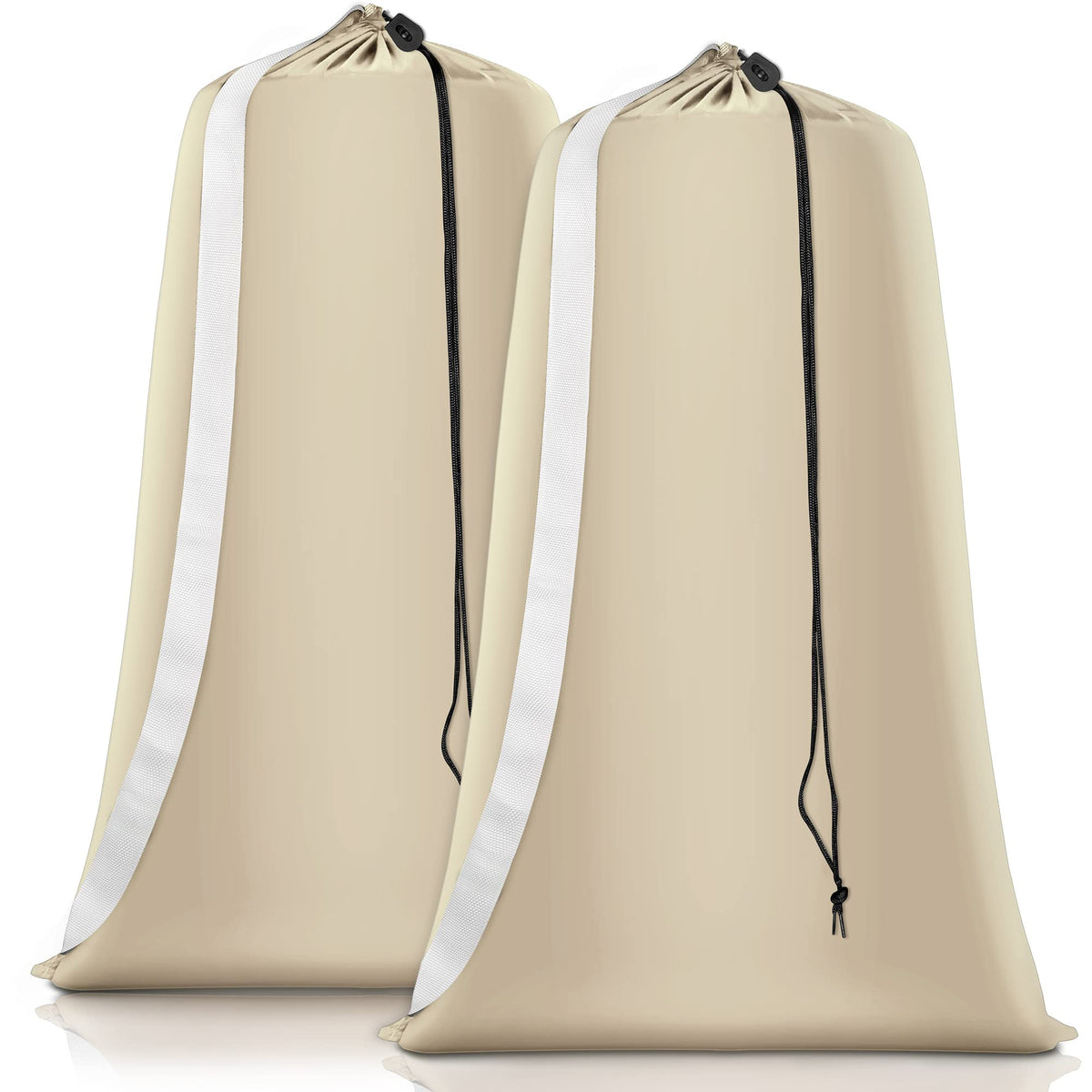 Coomee Heavy Duty Laundry Bag, 2 Pack XL Nylon Laundry Bags with Straps
