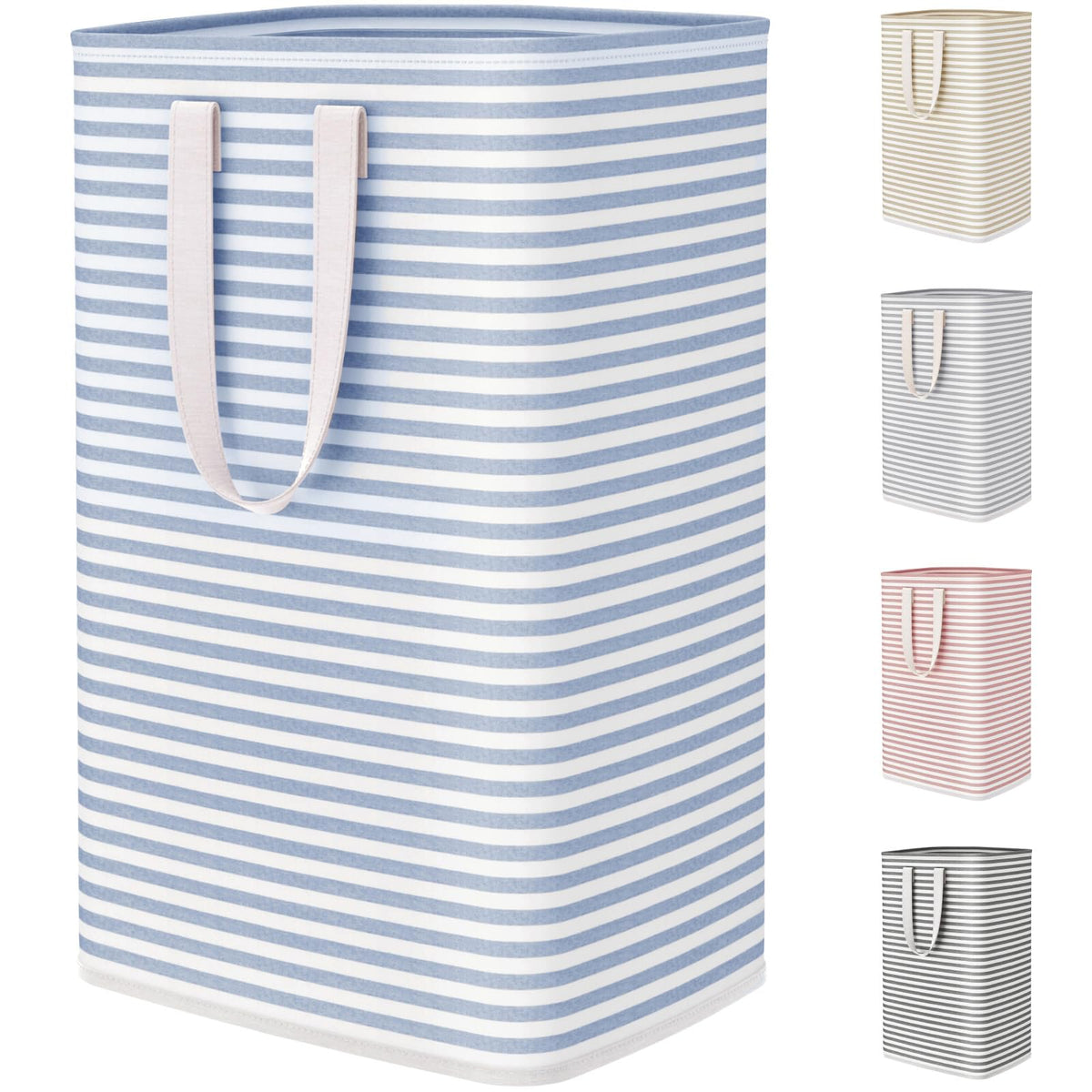 Lifewit 75L Large Collapsible Laundry Basket with Extended Handles, Grey
