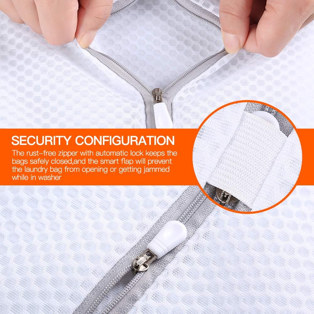 Laundry Bags Mesh Wash Bags, Lingerie Bags for Washing Delicates, 4Pcs