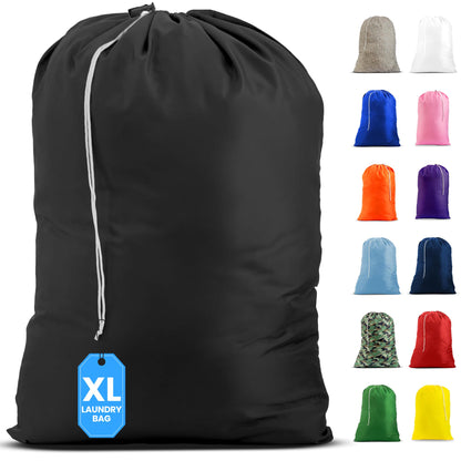 Extra Large Laundry Bag 30 x 40 - Heavy Duty Nylon, Locking Drawstring