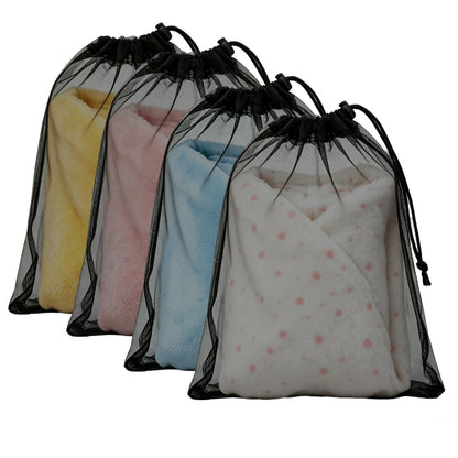 2 Pack Mesh Travel Laundry Bag 24" x 36"Extra Large Dirty Clothes Organizer
