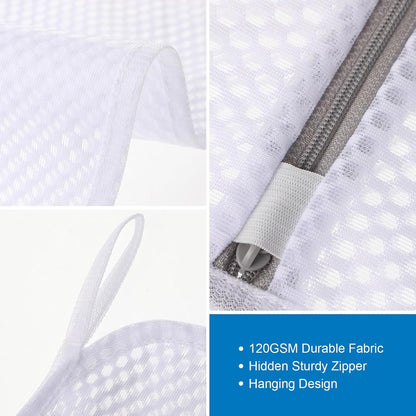 6-Pack Durable Honeycomb Mesh Laundry Bags for Delicates, 12 x 16 Inches