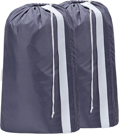 HOMEST 2pack XL Laundry Bag with Strap, Clothes Organizer for Dorm & Travel