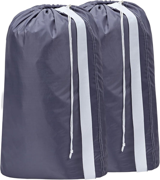 HOMEST 2pack XL Laundry Bag with Strap, Clothes Organizer for Dorm & Travel
