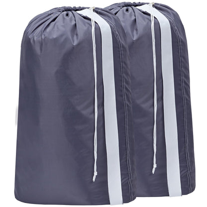 HOMEST 2pack XL Laundry Bag with Strap, Clothes Organizer for Dorm & Travel