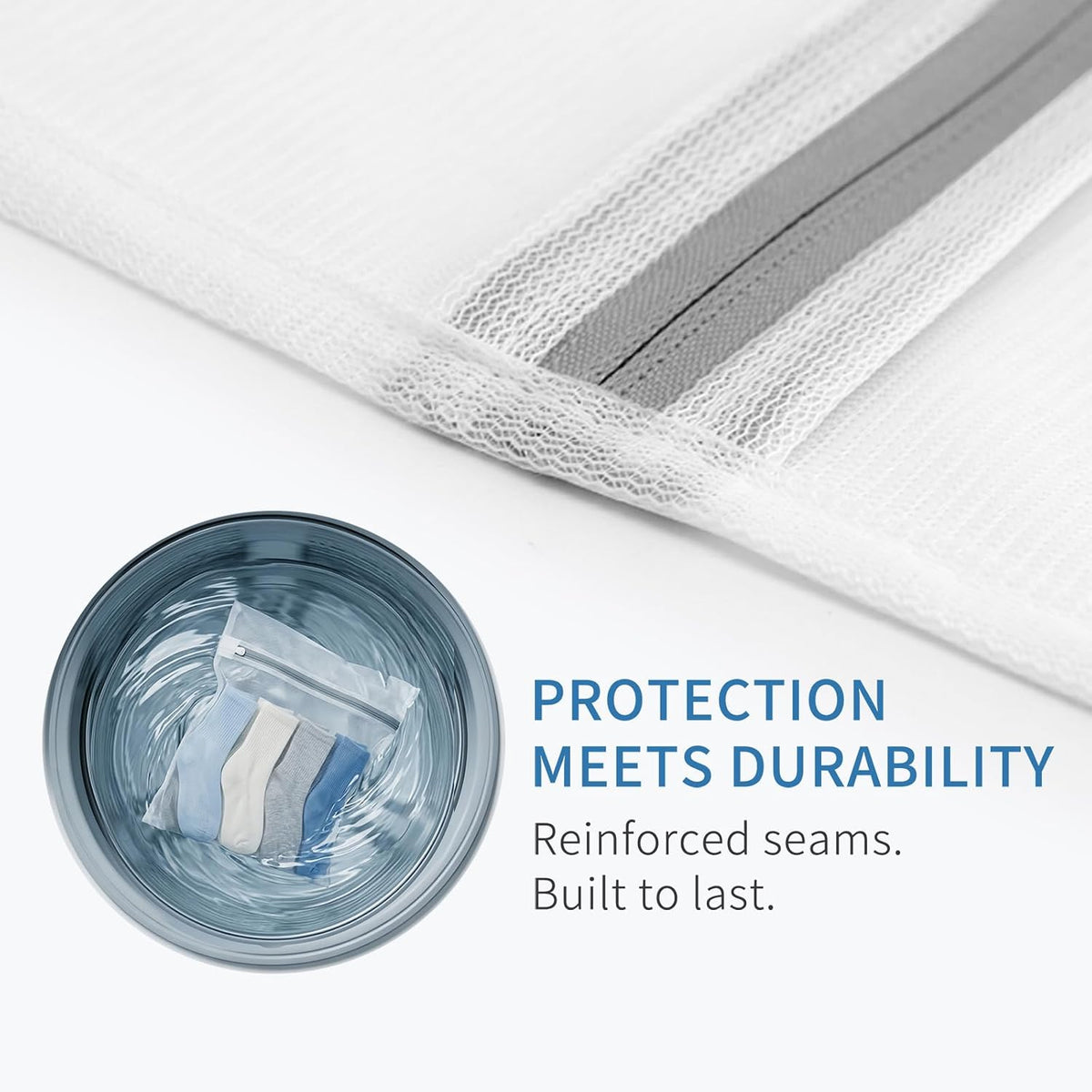 Muchfun 4Pcs Durable Fine Mesh Laundry Bags for Delicates 16 x 20 Inches