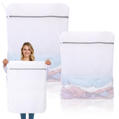 Dntorx 2 Pack XX-Large Mesh Laundry Bags for Delicates, 24 x 32 Inches