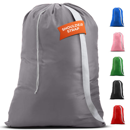Handy Laundry Bag with Shoulder Strap 30"x40", Extra Large, Black