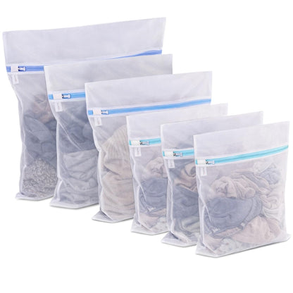 PrettyCare 3 Medium (12 x 16 in) Mesh Laundry Bags for Delicates, Durable Honeycomb Wash Bags with Premium Zippers - Laundry Essentials Mesh Bags for Lingerie, Bras, Socks, Sweater, Travel & Organize