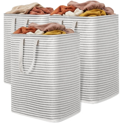 Lifewit 80L Large Laundry Baskets, Laundry Hampers Bags, 2 Pack, Black