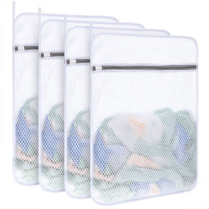 6-Pack Durable Honeycomb Mesh Laundry Bags for Delicates, 12 x 16 Inches