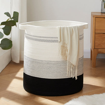 OIAHOMY 60L Laundry Basket Laundry Hamper Nursery Hamper Gradient Yellow