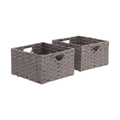 Seville Classics Premium Handwoven Portable Laundry Bin Basket with Carrying Handles, Household Storage for Clothes, Linens, Sheets, Mocha Brown, Oval Hamper
