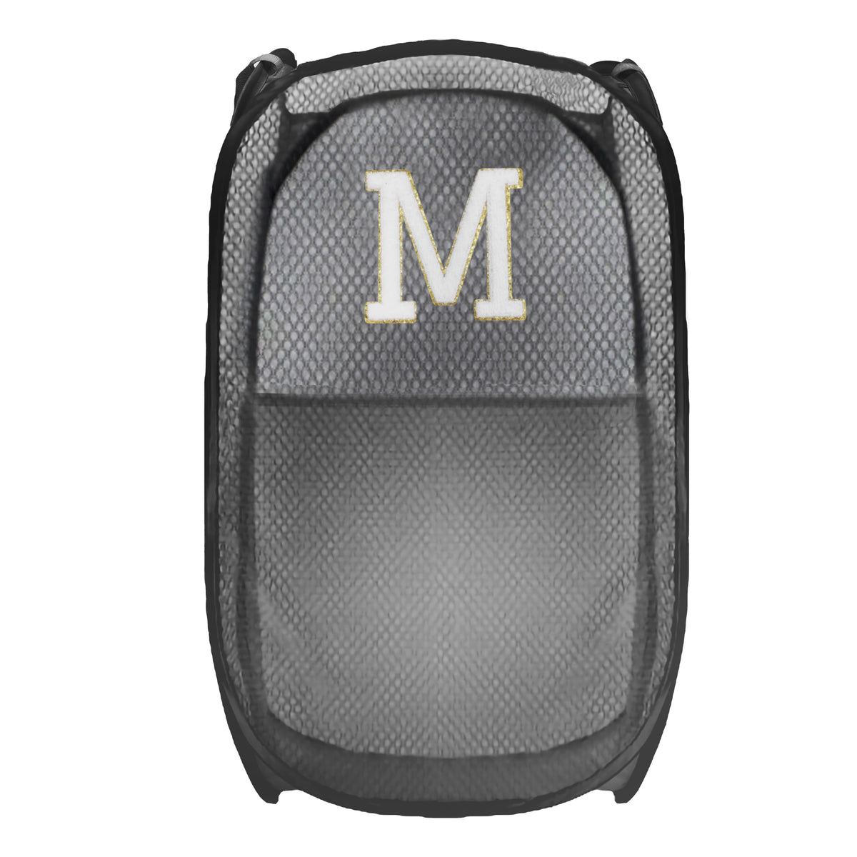 Collapsible Pop Up Laundry Hamper, Extra Large Mesh Foldable Laundry Basket Bag, 28" x 16" x 16", 2 Pack (Black + Blue)