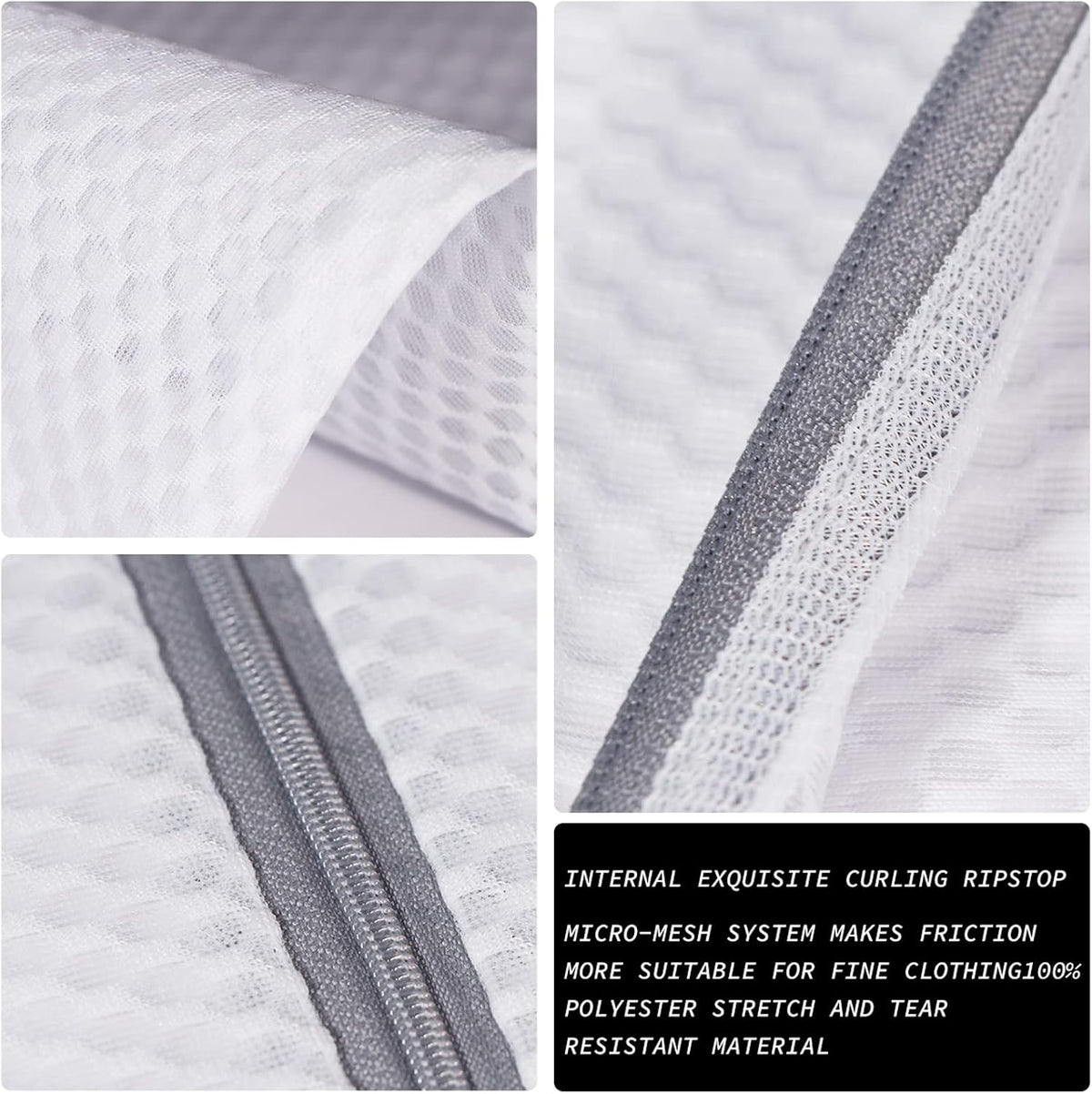2 XX-Large Honeycomb Mesh Laundry Bag Delicates Durable for Washing Machine,24 x 24 Inches lingerie bags for Laundry, Travel Storage Organize Bag for Cotton Clothes,Sheet,Sweater, Shoes