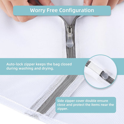 GOGOODA 2 Pack Extra Large Mesh Laundry Bag 43 x 35 in – XXXXL Washing Bag