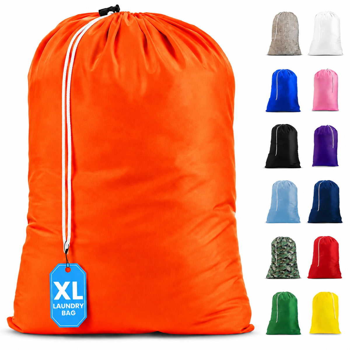 Handy Laundry XL Nylon Laundry Bag 30"x40", 60 lb Capacity, Leopard