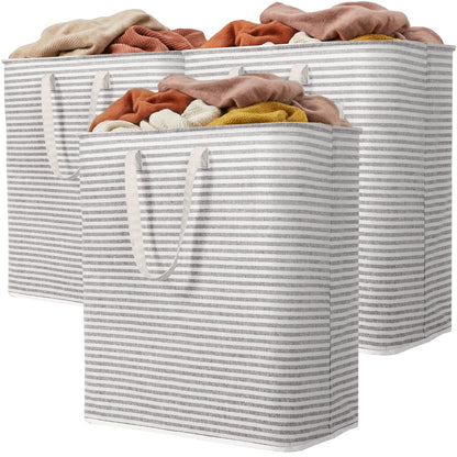 Lifewit 80L Large Laundry Baskets, Laundry Hampers Bags, 2 Pack, Black