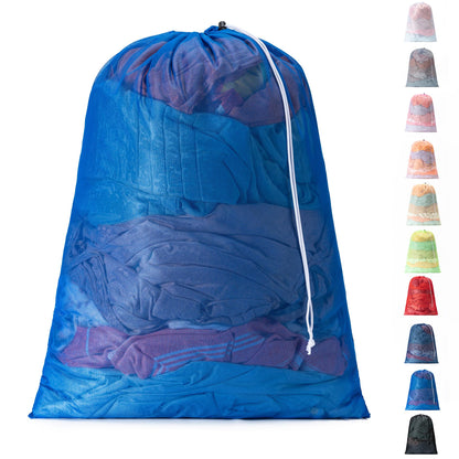 2 Pack Mesh Travel Laundry Bag 24" x 36"Extra Large Dirty Clothes Organizer