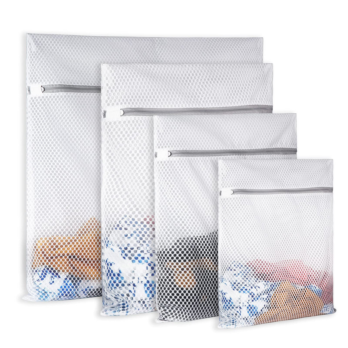 2 XX-Large Honeycomb Mesh Laundry Bag Delicates Durable for Washing Machine,24 x 24 Inches lingerie bags for Laundry, Travel Storage Organize Bag for Cotton Clothes,Sheet,Sweater, Shoes